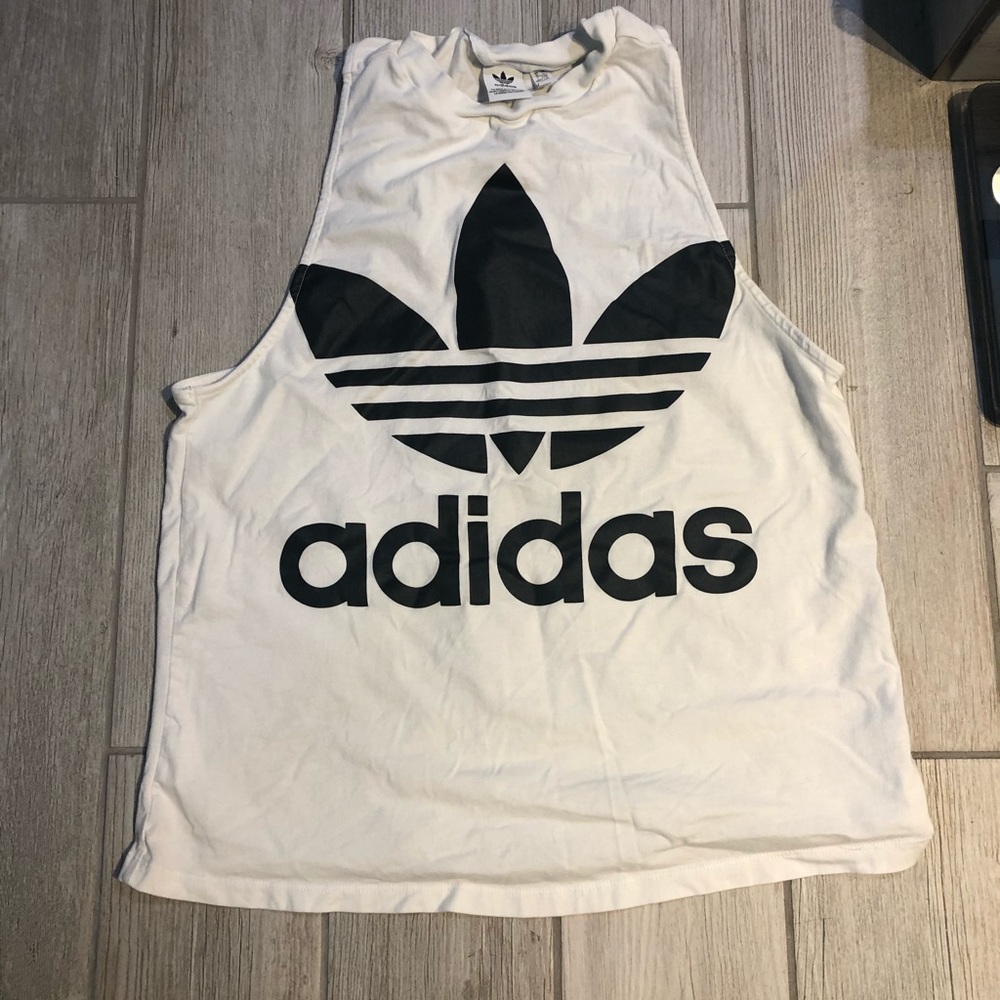Adidas high neck muscle tank